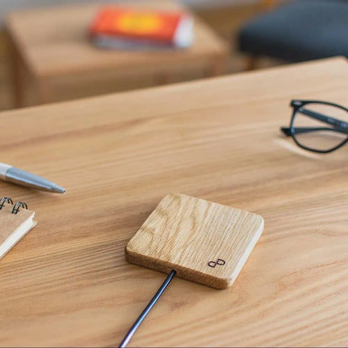 Handcrafted Wooden Wireless Charger. Fast Charging Station